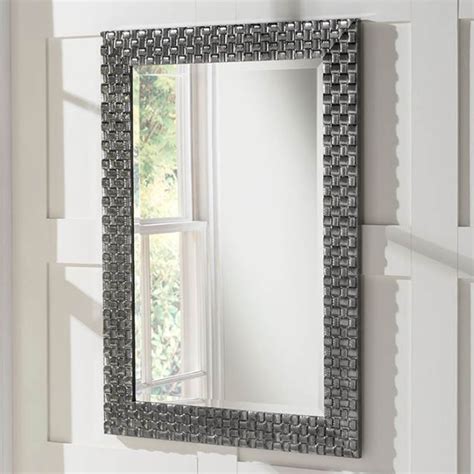 They come in frames from an exciting and diverse set of materials including ceramics, woods and metal. Detailed Grey Rectangular Wall Mirror | Decor | HomesDirect365