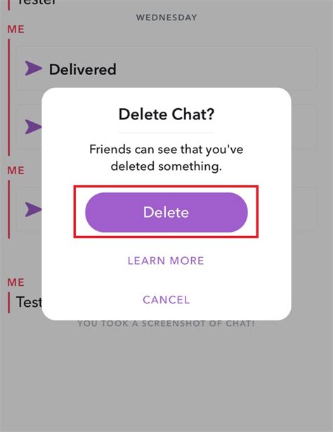 how to delete messages on snapchat using clear chats even if they haven t been viewed