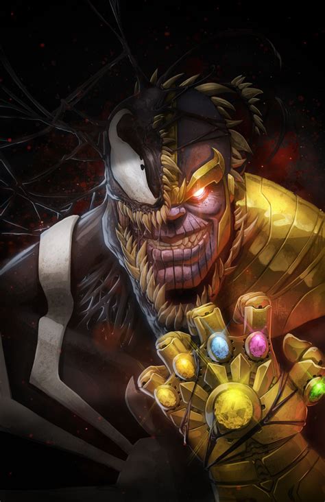 Artstation Venom Thanos Vinz El Tabanas Marvel Villains Thanos