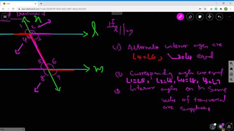 Parallel Lines And Transversal For Class Ix Cbse Youtube