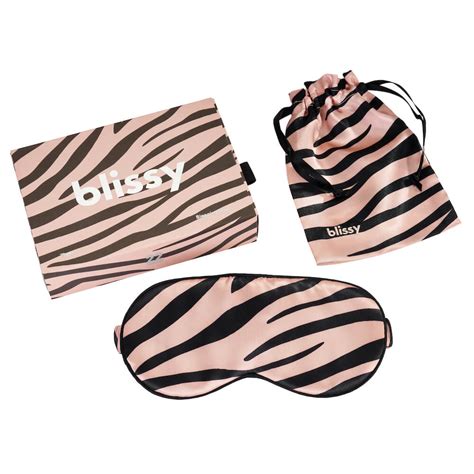 Blissy Silk Sleep Mask 100 Mulberry 22 Momme Tiger