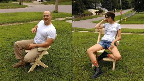 Dad Creates A Bi Chair For His Bisexual Daughter Who Cant Sit