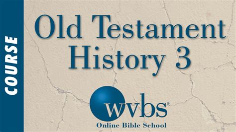 Old Testament History 3 1 And 2 Kings 1 And 2 Chronicles Wvbs Store