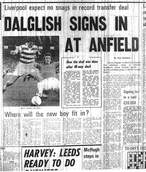 Dalglish Signs In At Anfield Lfchistory Stats Galore For Liverpool Fc
