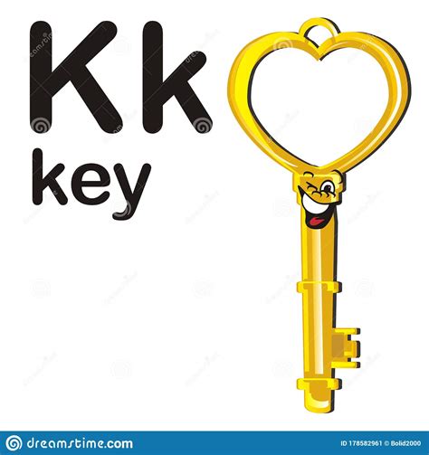 Funny Key And Abc Stock Illustration Illustration Of House 178582961