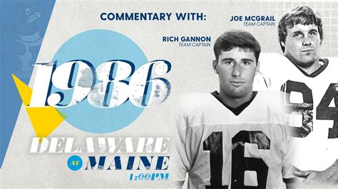 Delaware Football Rewind 1986 Delaware At Maine Youtube