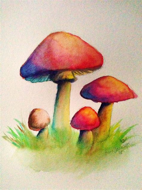Prices are reasonable and very simple and easy to. Watercolor Mushroom Practice ☆ | Acquerello, Dipinti, Disegni