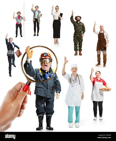 Collage Of Different Professions Stock Photo Alamy