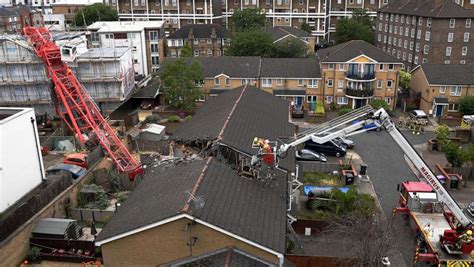 1 Dead After 65 Foot Crane Collapses Onto House In London Search And