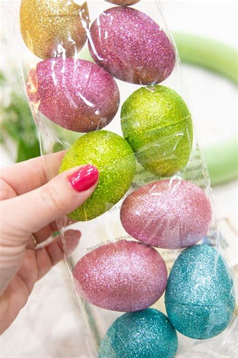 Dollar Tree Easter Egg Wreath Is A Simple And Easy Fun Easter Wreath