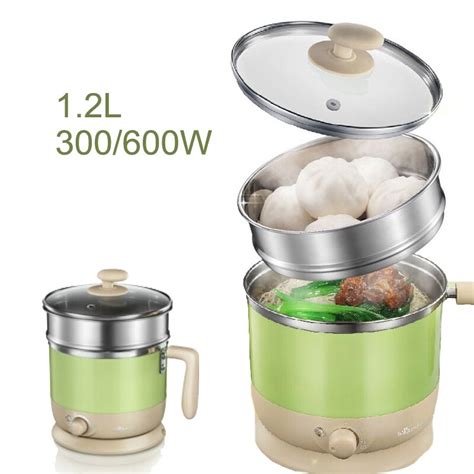 15ja32 Mini Portable Electric Rice Cooker Stainless Steel Lunchbox 2