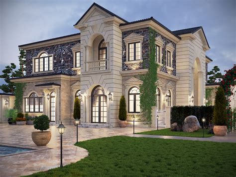Spectacular suburb mansion on Behance