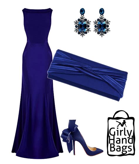 Royal Blue Satin Clutch Bag Ukgirlyhandbags Classy Outfits Fashion