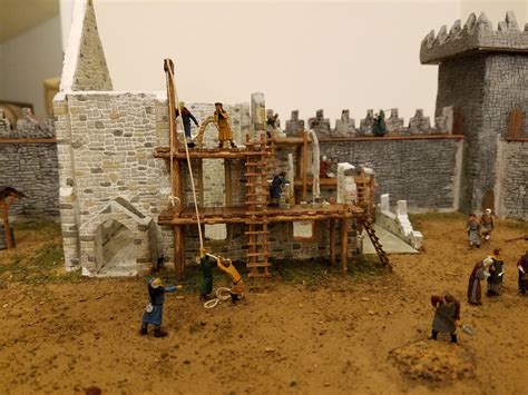 Medieval Castle Diorama Model