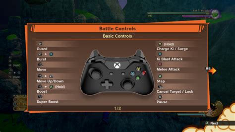 Controls For Dragon Ball Z Kakarot Mgw