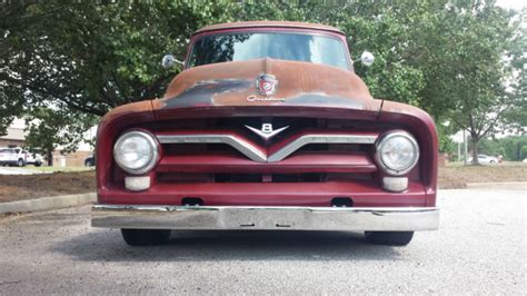 1955 Ford F100 Custom Patina Paint No Rust Shop Truck Cruiser Show