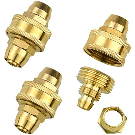3sets Brass 38 Garden Hose Mender End Repair Male Female Connectors
