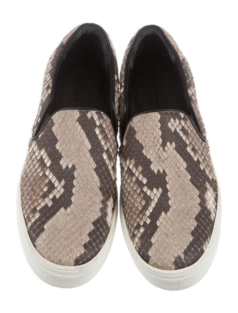 Céline Snakeskin Slip On Sneakers Shoes Cel46638 The Realreal