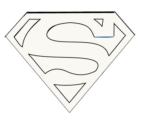 How To Draw Superman Logo Easy Step By Step Drawing Guides