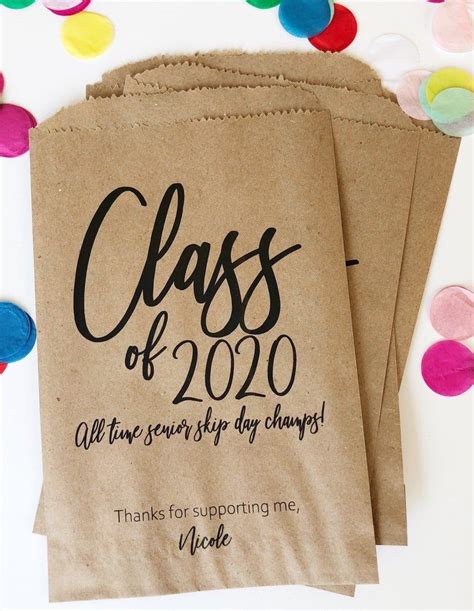 Graduation Favor Bags Class Of 2020 Favor Bag Drive Through Etsy Graduation Favor Bags