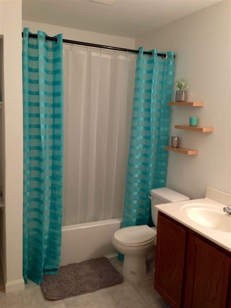 Cool And Unique Double Shower Curtain Ideas For Small Bathroom Restroom
