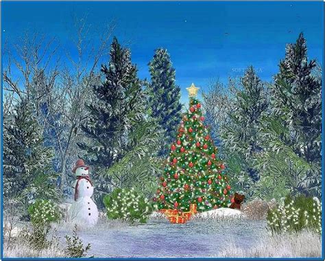 Christmas Tree Fireplace Screensaver