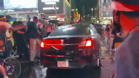 Passenger Car Sped Through Times Square Protest To Escape