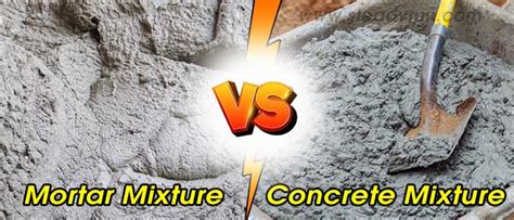 Difference Between Mortar And Concrete Mixture Differences