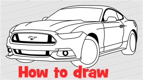 Https://tommynaija.com/draw/how To Draw A 3d Mustang Car