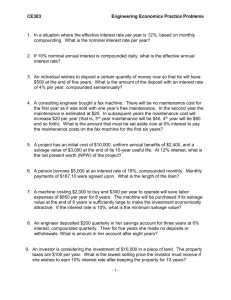 In this simple and compound interest worksheet, learners find the ending balance to simple interest problems. Simple and Compound Interest Worksheet