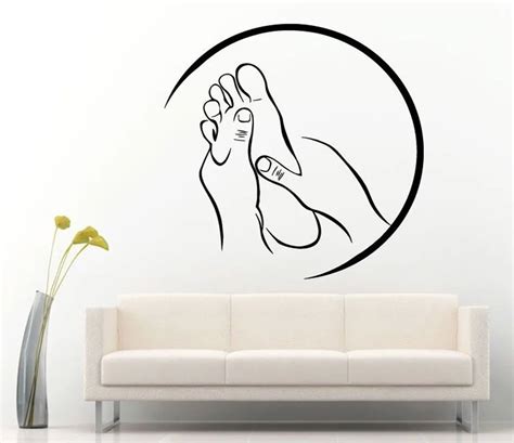 spa massage sign sticker vinyl decal for salon relax pamper beauty rest adesivo de parede modern