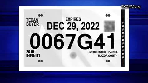 Texas Temporary Tag Crimes Txdmv Announces Paper License Plate Design