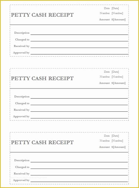 Petty Cash Receipt Template Printable Samples Vrogue Co