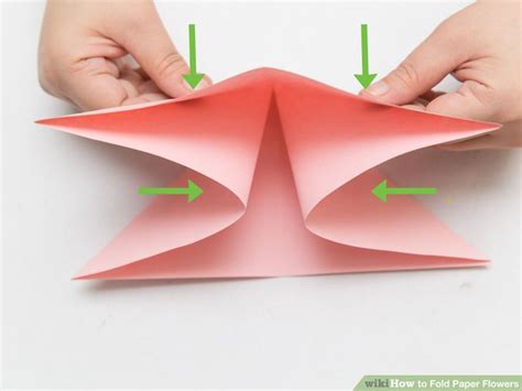 How To Fold Paper Flowers 10 Steps With Pictures Wikihow Folded