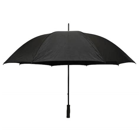 Firm Grip 5 Ft Golf Umbrella In All Black 38124 The Home Depot