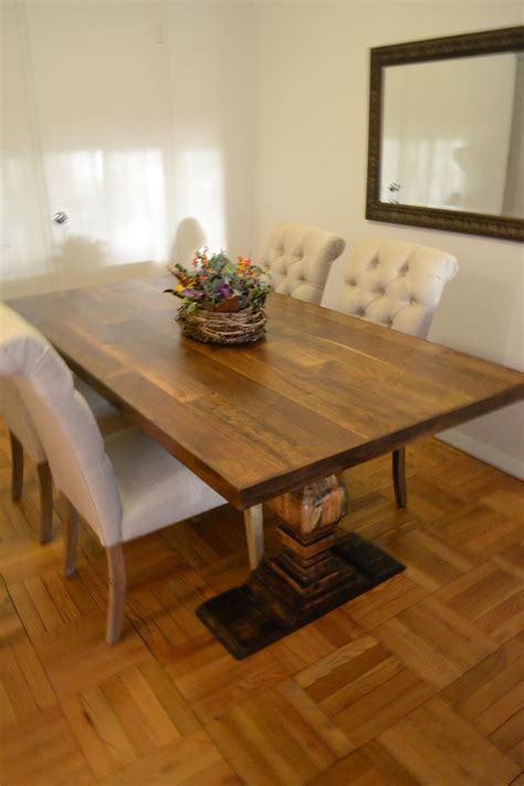 Learn how to build a chevron dining room table that is simple, affordable, and beautiful. Hand Crafted 5 Foot Dining Room Table. Mixed Species Wood ...
