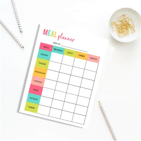 Meal Planning Binder Printables Free Cut Out The Tab Dividers
