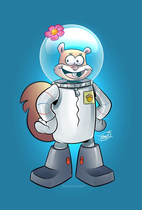 It looks like you're using artstation from europe. Sandy Cheeks by geogant on Newgrounds