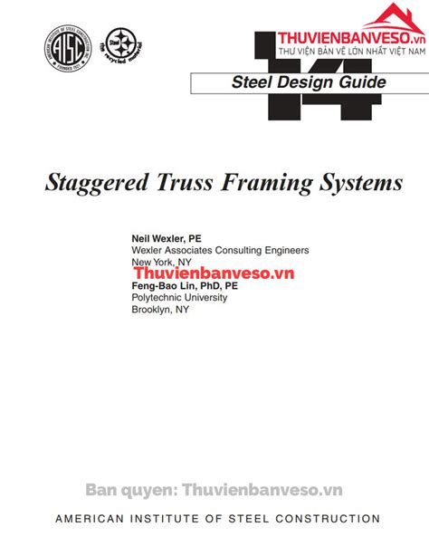 Aisc Design Guide 14 Staggered Truss Framing Systems