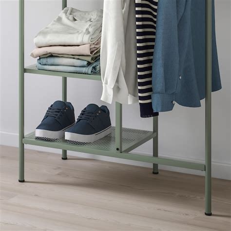 Having a dedicated spot for your coat, shoes, bag and such means browse our shoe storage ideas to find a shoe rack that'll fit your space. NIKKEBY grey-green, Clothes rack, 80x170 cm - IKEA