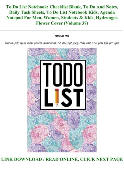 To Do List Notebook Checklist Blank To Do And Notes Daily Task Sheets