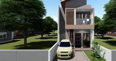 Ada beberapa alasan yang harus anda ketahui. Desain dan Denah Rumah Minimalis Ukuran 5 x 14 M 2 Lantai ...