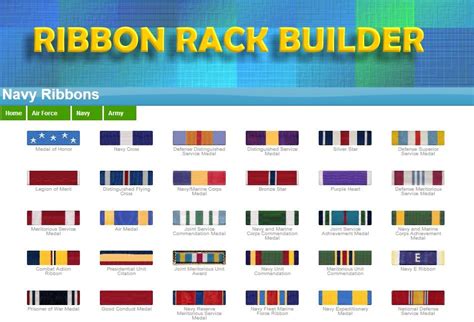 Ribbon Rack Ribbonsindex4 Army Medals Navy