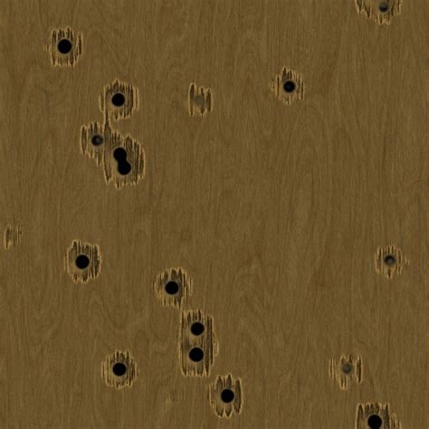 Bullet Holes In Wood Texture Variation 8