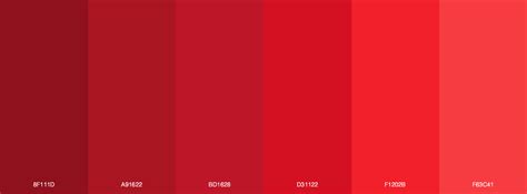 scarlet red color palette 1f1