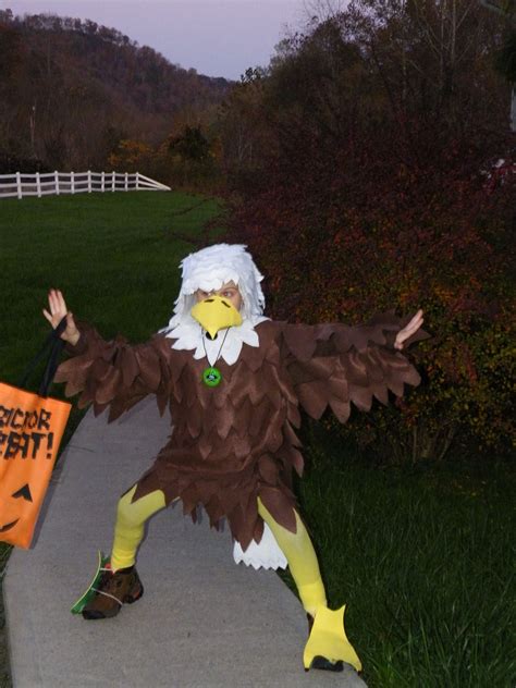 My Nephews Eagle Halloween Costume From Last Year I Made Using Brown