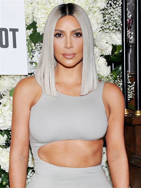 The mogul posted a photo showing off her new do in a post kim showed off her blonde hair again to promote a new line of skims products. Kim Kardashian West Says She's Spent 13 Hours to Maintain ...