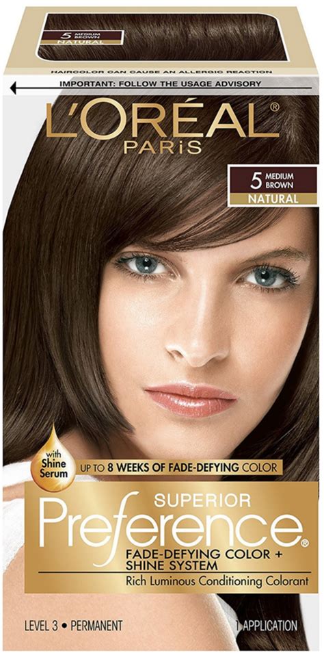 Bold to subtle, temporary to permanent, and dark to light; L'Oreal Superior Preference Permanent Hair Color, 5 Medium ...