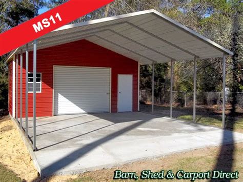 Metal Storage Shed With Carport