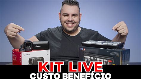 KIT LIVE Custo Benefício Câmeras acessíveis Canon R800 YouTube